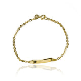 Pulsera esclava plana classic I fabricada en oro 18K. Además, cuenta con garantía para toda la vida.