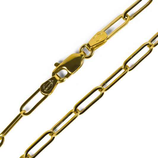 Pulsera Clip I, elaborada en oro 18K por Joyería Caracas, cuentan con una garantía de por vida.