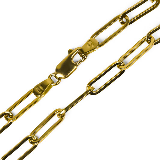 Pulsera Clip XL, elaborada en oro 18K por Joyería Caracas, cuenta con garantía de por vida.