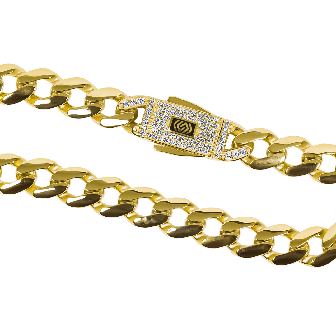 Pulsera Mónaco Royale, fabricada en oro 18K por Joyería Caracas. Además, cuenta con garantía para toda la vida.