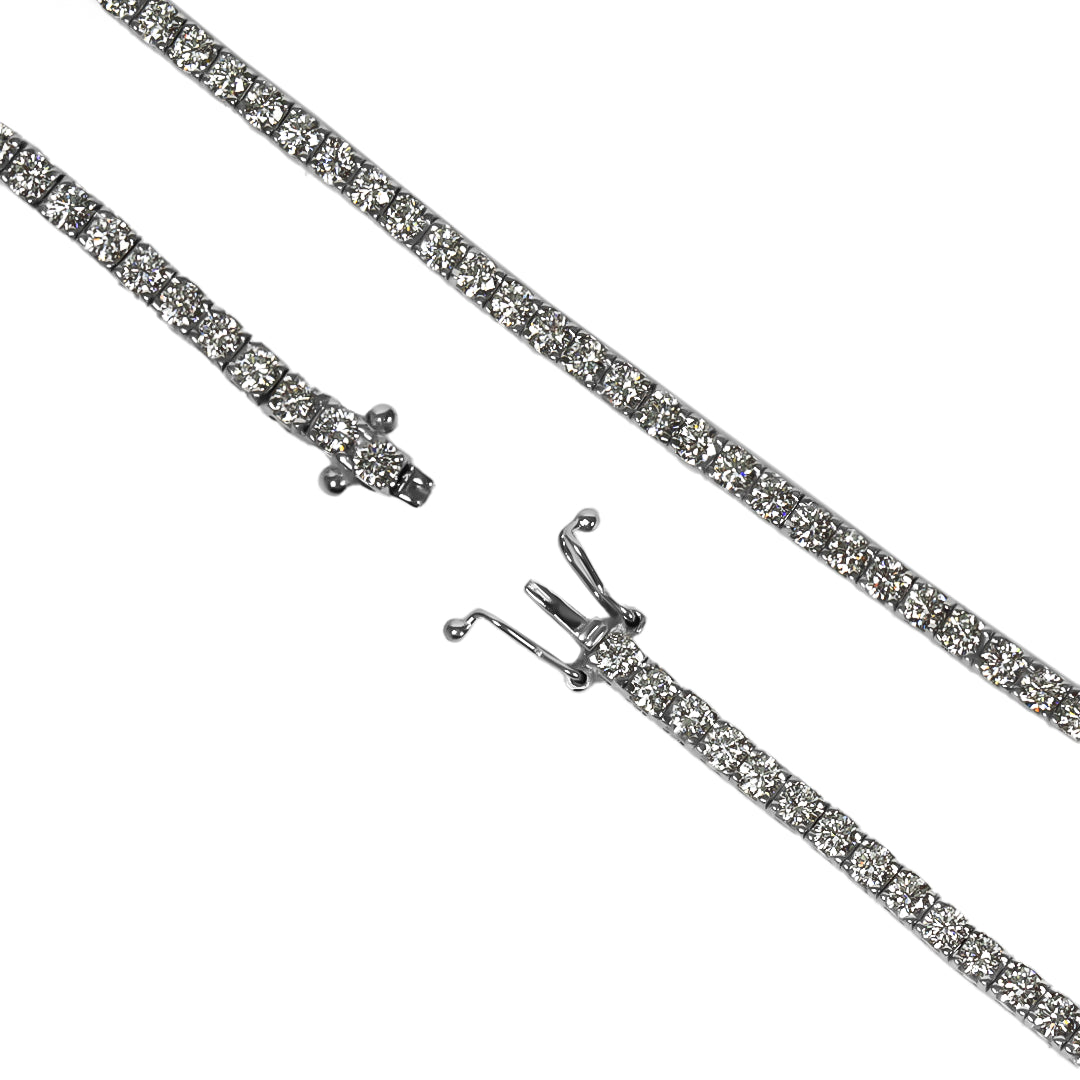 Pulsera Tennis Lab Diamonds, fabricada en Oro 18K por Joyería Caracas. Además, cuenta con una garantía para toda la vida, asegurando su calidad y exclusividad.