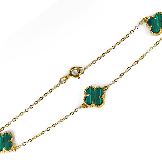 Pulsera Green clovers