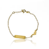 Pulsera bebe delfín elaborada en Oro 18K por Joyería Caracas, cuenta con certificado de calidad y garantía de por vida.