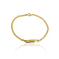 Pulsera esclava plana cubana II elaborada en oro 18k por Joyería Caracas. Además, cuenta con garantía para toda la vida.