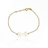 Pulsera bebe Siblings love elaborada en Oro 18K por Joyería Caracas, cuenta con certificado de calidad y garantía de por vida.