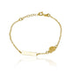 Pulsera bebe león elaborada en Oro 18K por Joyería Caracas, cuenta con certificado de calidad y garantía de por vida.