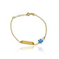 Pulsera bebe osito elaborada en Oro 18K por Joyería Caracas, cuenta con una garantía para toda la vida.