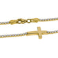Pulsera Tennis Cruz fabricada con Oro 18K por Joyería Caracas. Además, cuenta con una garantía para toda la vida.