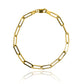 Pulsera Clip XL, elaborada en oro 18K por Joyería Caracas, cuenta con garantía de por vida.