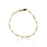 Pulsera infinity spheres fabricada en Oro 18K por Joyería Caracas. Cuenta con una garantía de por vida.