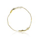 Pulsera Leave. Hecha de Oro 18K por Joyería Caracas, cuenta con un certificado de calidad y garantía de por vida.