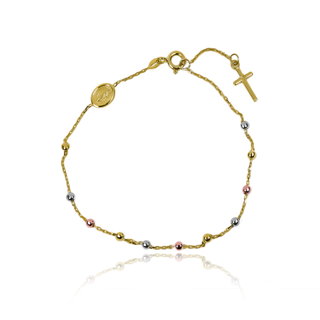 Denario 3 oros I fabricada en oro 18K por Joyería Caracas, cuenta con un certificado de calidad y garantía de por vida.