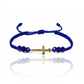 Pulsera cruz Jc baguette de Oro 18K. Diseñada por Joyería Caracas, garantizada para toda la vida.