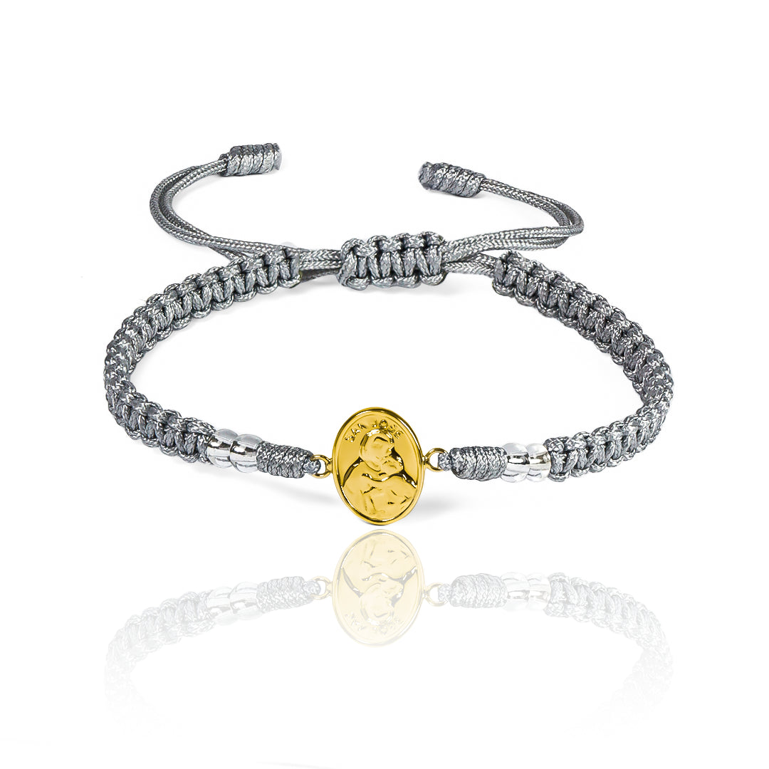 Pulsera San José L de Oro 18K. Diseñada por Joyería Caracas, garantizada para toda la vida.