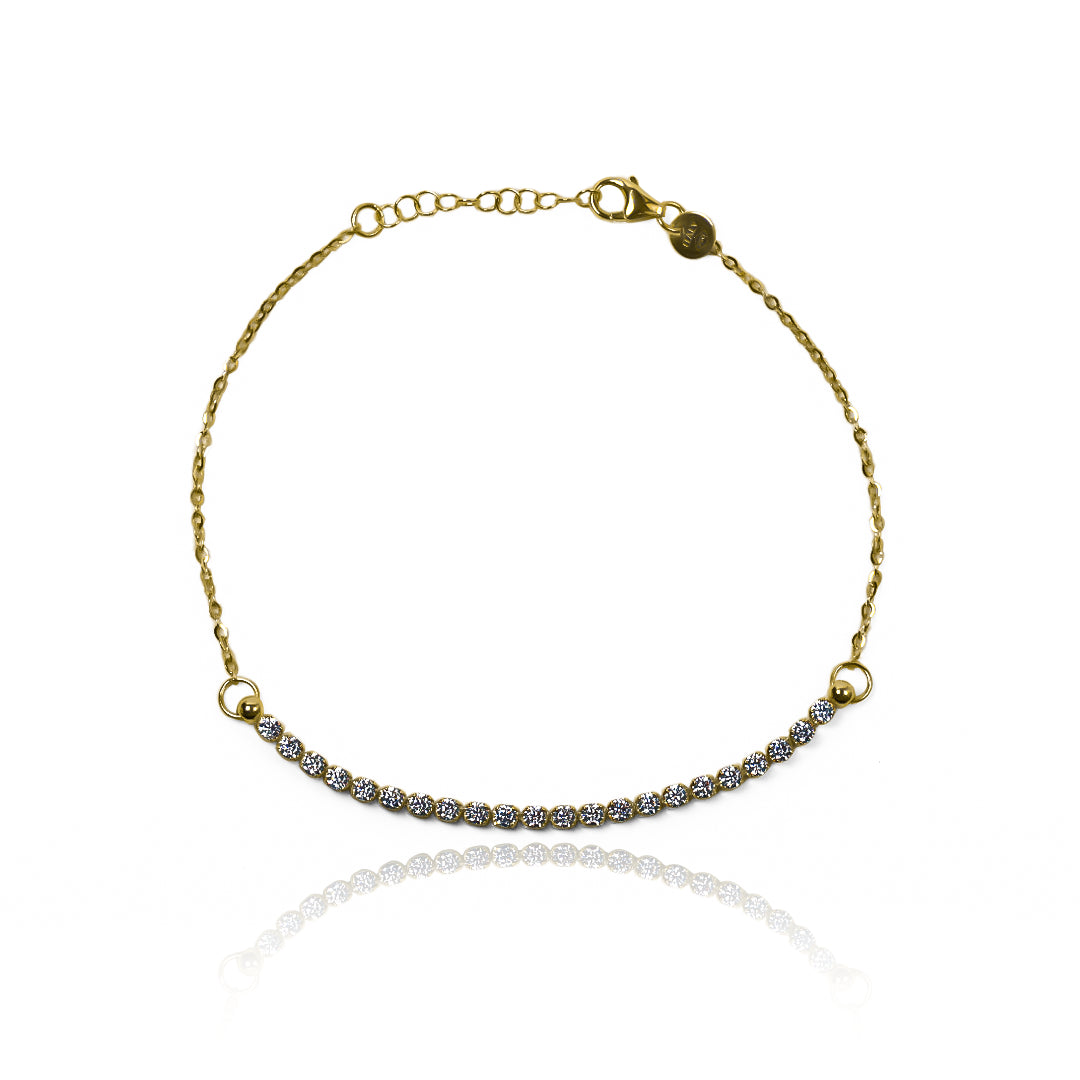 Pulsera viga cristales