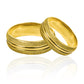 Argollas de matrimonio Relix, fabricadas en oro 18k de Joyería Caracas, cuentan con garantía de por vida.