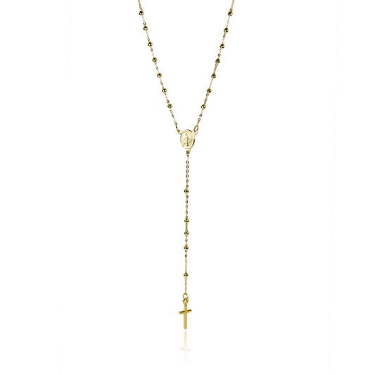 Rosario S I, fabricado en oro 18k por Joyería Caracas, cuenta con un certificado de calidad y garantía de por vida.
