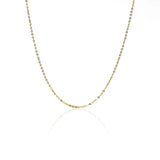 Cadena Seguida super skinny E45 de Joyería Caracas es una joya de oro 18k que garantiza un estilo de vida único. Con garantía para toda la vida.