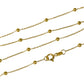 Cadena Special Sphere SS45, fabricada en oro 18k por Joyería Caracas, cuenta con una garantía para toda la vida.