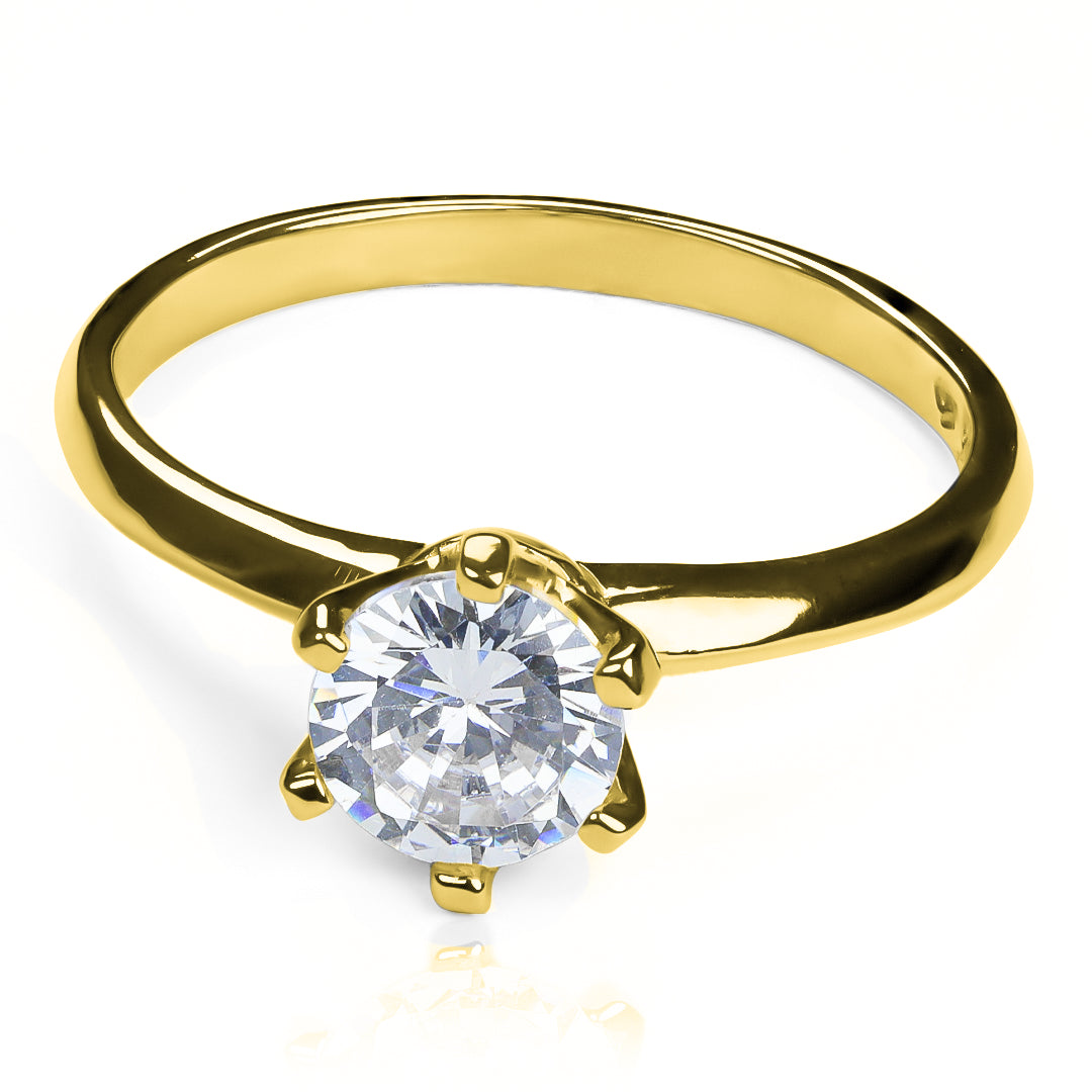 Anillo TY 6 JC Moissanite 6.0mm, fabricado en Joyería Caracas, elaborado en oro 18k de la más alta calidad, con certificado de garantía de por vida.