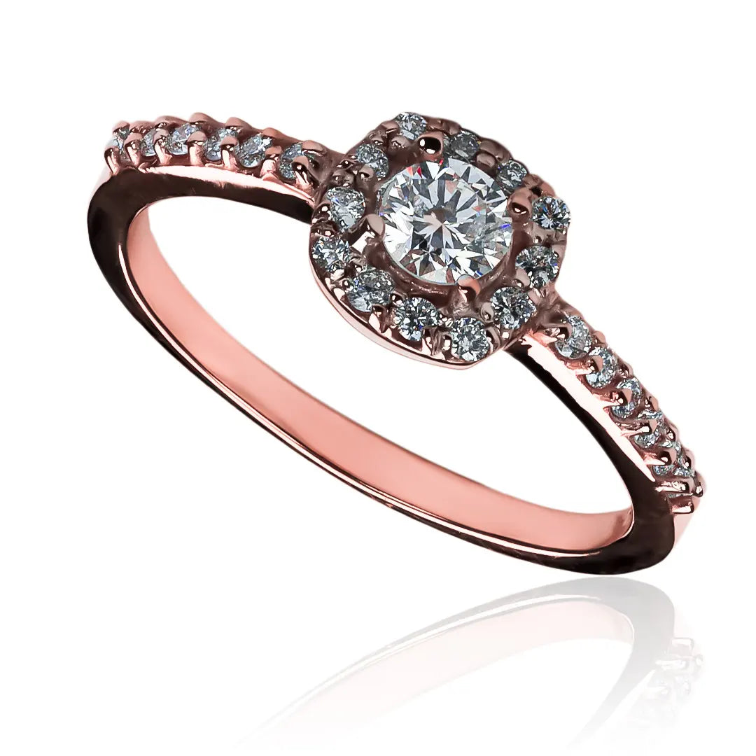 Anillo de compromiso tián ring. Hecho con oro 18k de Joyería Caracas y viene con certificado de calidad y garantía de por vida.