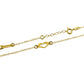 Tobillera clics heart, elaborada en oro 18K por Joyería Caracas, esta tobillera cuenta con garantía para toda la vida.