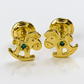Topitos Caballo de palo fabricados en oro 18K por Joyería Caracas, estos topitos son garantía para toda la vida.