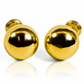 Topitos Esfera lisa #10. Confeccionados en oro 18K de la prestigiosa Joyería Caracas, estos topitos son una verdadera obra de arte. Con una garantía para toda la vida, son la elección perfecta para aquellos que buscan lo mejor en joyería de lujo.