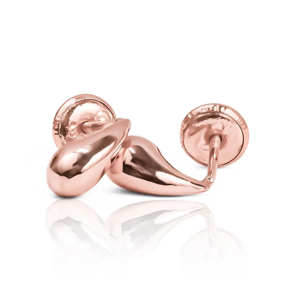 Topitos Droplet Dots fabricados en oro de 18k por Joyería Caracas, cuenta con certificado de calidad y garantía para toda la vida.