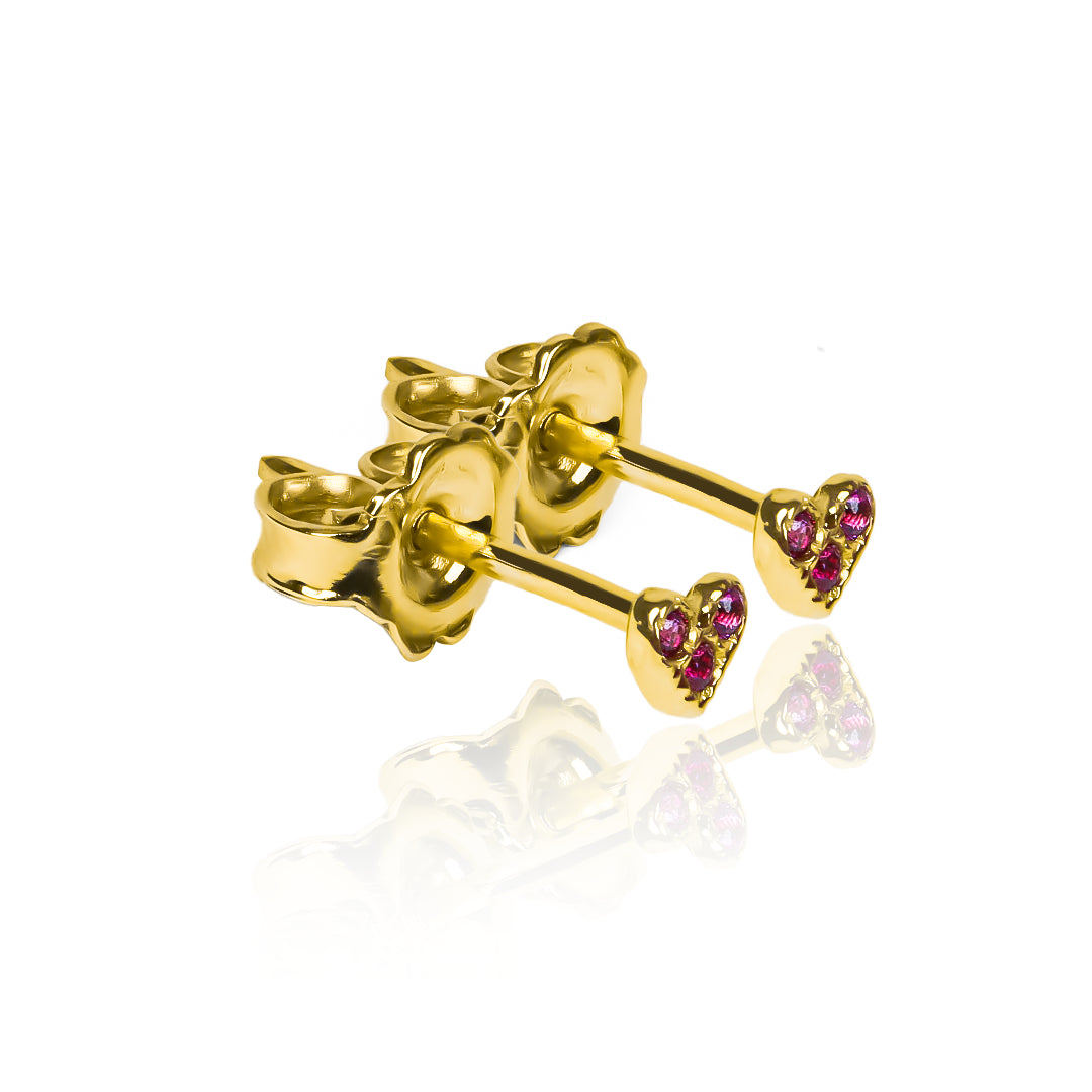 Topitos mini corazón cristal x 3 Red II