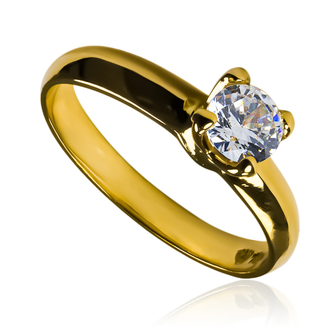 Anillo de compromiso Classic Caracas L de Joyería Caracas en 18k. Con su certificado de calidad y garantía de por vida.