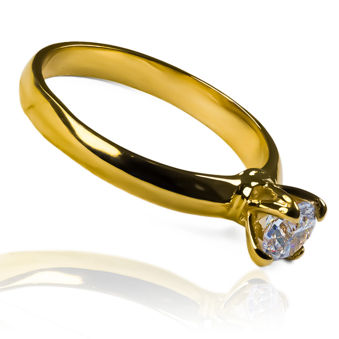 Anillo de compromiso Classic Caracas L de Joyería Caracas en 18k. Con su certificado de calidad y garantía de por vida.