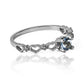 Anillo de compromiso con el corazón de topacio es la elección ideal. Fabricado en nuestra Joyería Caracas con oro de 18k y viene con garantía de por vida.