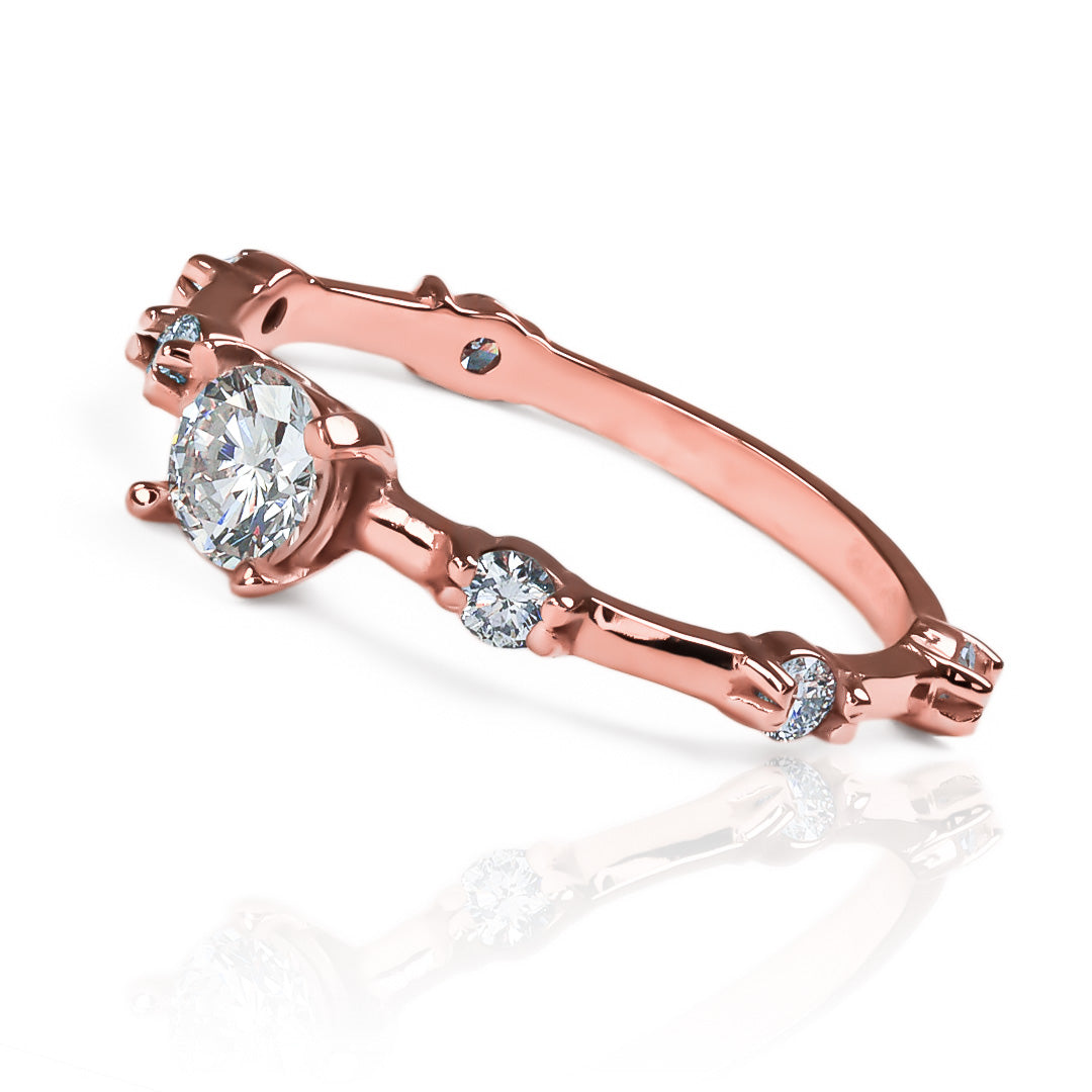 Anillo de Compromiso Armonía de Joyería Caracas está elaborada en oro de 18k. Cuenta con certificado de calidad y garantía de por vida.