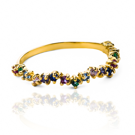 Anillo Asymmetric Ring. Hecho en Joyería Caracas con oro de 18k, este anillo es una pieza única que te acompañará toda la vida.