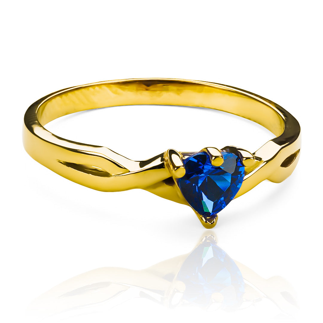 Anillo de compromiso blue heart es una joya de alta calidad de nuestra exclusiva línea de Joyería Caracas. Hecho de oro de 18 quilates y con certificado de calidad y garantía de por vida.