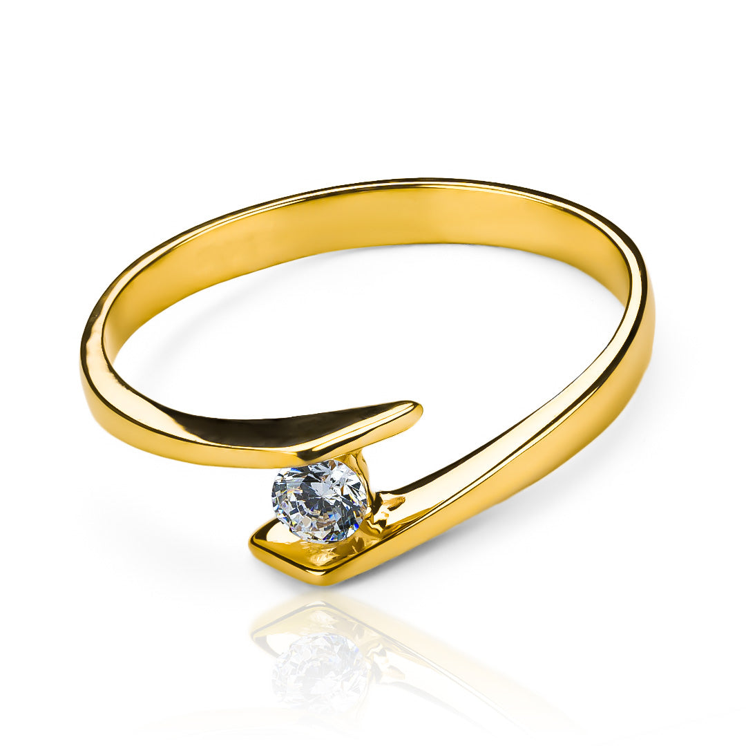 Anillo de compromiso brenda, diseñado por Joyería Caracas en oro 18k de la más alta calidad, cuenta con un certificado de garantía que asegura su valor y durabilidad.