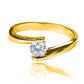 Anillo brenda III. Fabricado en oro 18k por Joyería Caracas, cuenta con certificado de calidad y garantía de por vida.