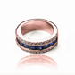 Anillo carre princess. Hecho a mano en Joyería Caracas, con oro 18k, este anillo es una verdadera obra de arte. Con garantía para toda la vida.