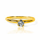 Anillo classic caracas M - diamond CJP. Fabricado por Joyería Caracas en oro 18k cuenta con un certificado de calidad y garantía de por vida.