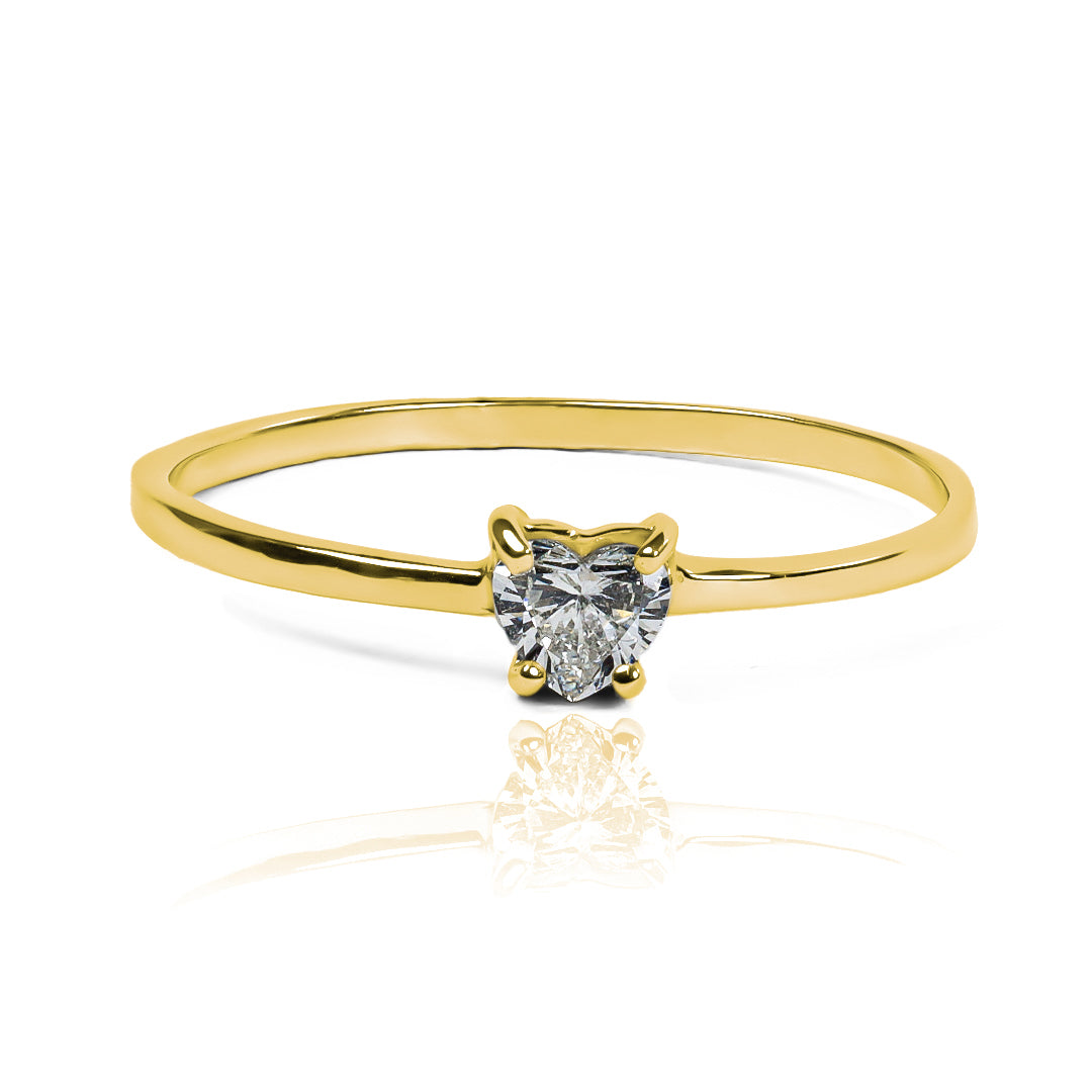 Anillo classic heart - Diamante