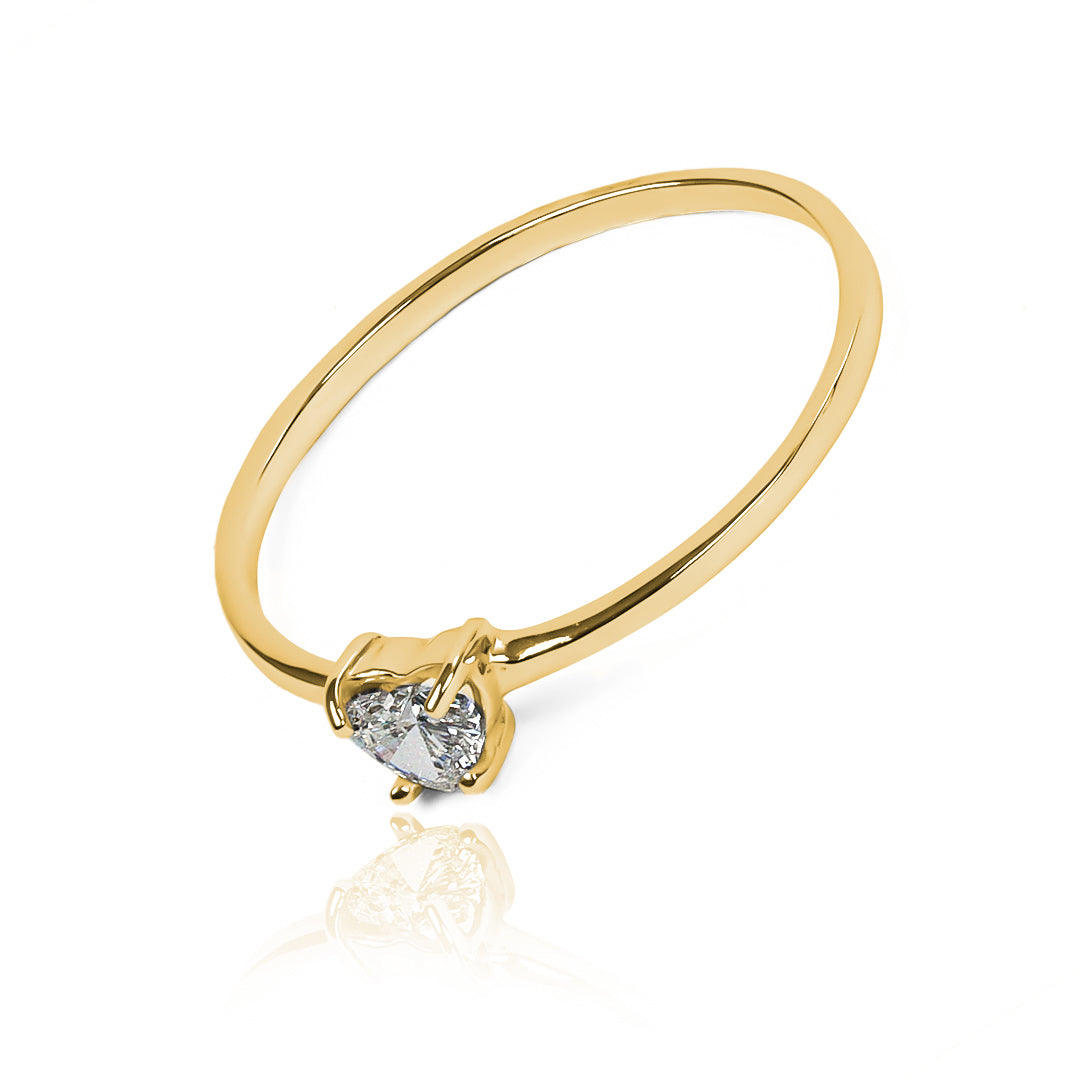 Anillo classic heart - Diamante