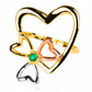 Anillo corazón trébol JC. Hecho con Joyería Caracas y oro 18k,  inversión para toda la vida con nuestra garantía exclusiva. 