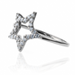 Anillo Cristal Star Ring, fabricado en oro 18k por Joyería Caracas, cuenta con certificado de calidad y garantía de por vida.