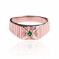 En Joyería Caracas, nuestro Anillo cruz H esmeralda J es una obra de arte con su diseño exclusivo y en oro 18k. Con garantía para toda la vida.