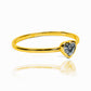 Anillo de compromiso Diamond Heart. Fabricado en Joyería Caracas con oro de 18 quilates y certificado de calidad garantizado para una vida.