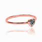 Anillo de compromiso Diamond Heart. Fabricado en Joyería Caracas con oro de 18 quilates y certificado de calidad garantizado para una vida.