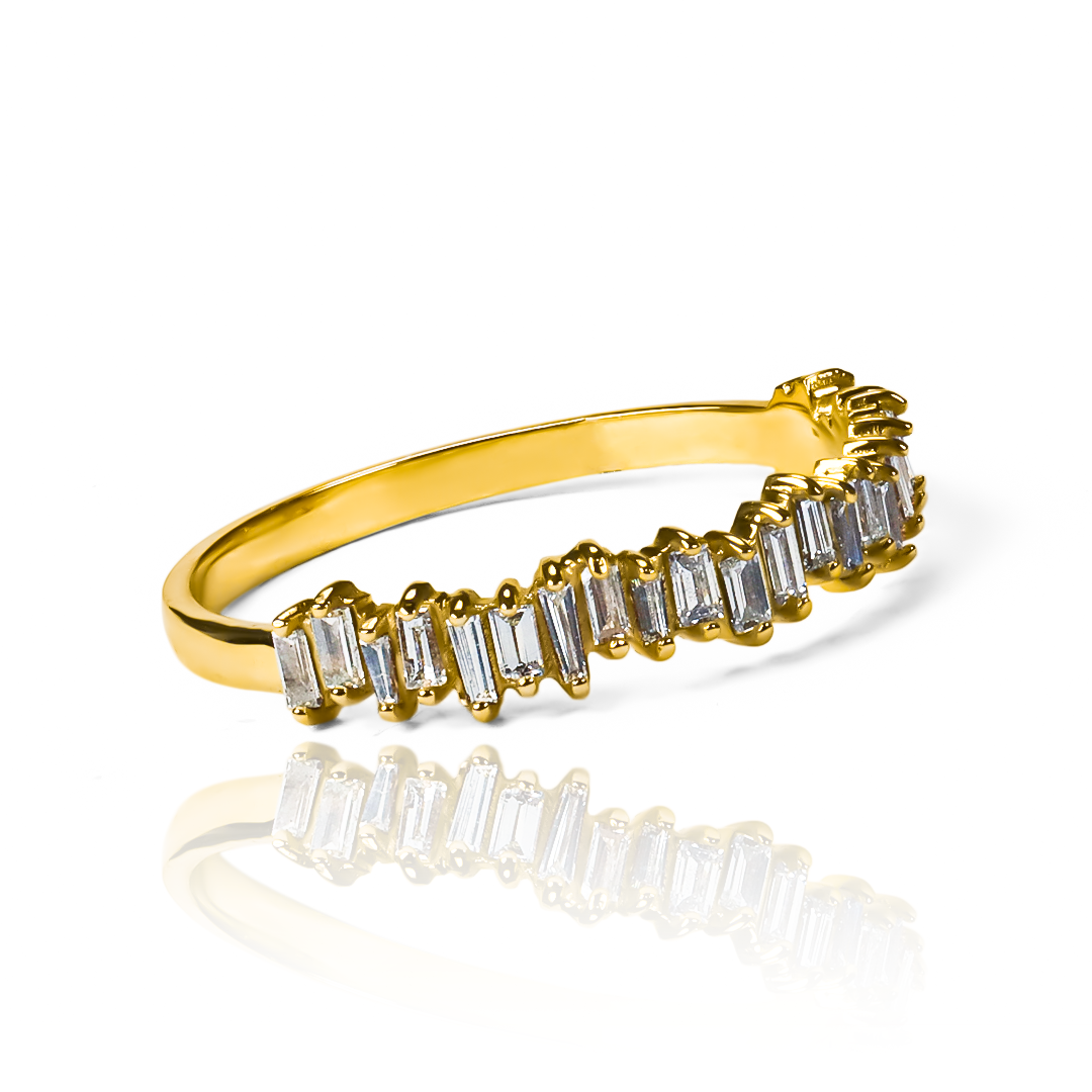 Anillo diamond trapezoids jc de Joyería Caracas en oro 18k. Con su diseño exclusivo y la garantía para toda la vida.