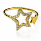 Anillo Double Star es una pieza exclusiva de Joyería Caracas, elaborada con oro 18k de la más alta calidad, respaldado por una garantía de por vida. 