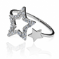 Anillo Double Star es una pieza exclusiva de Joyería Caracas, elaborada con oro 18k de la más alta calidad, respaldado por una garantía de por vida. 